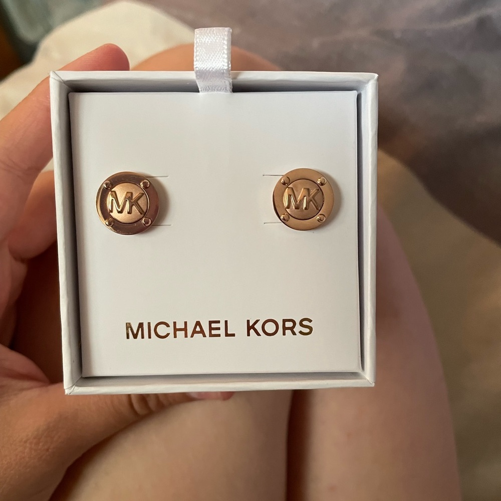 Michael Kors Rose gold earrings